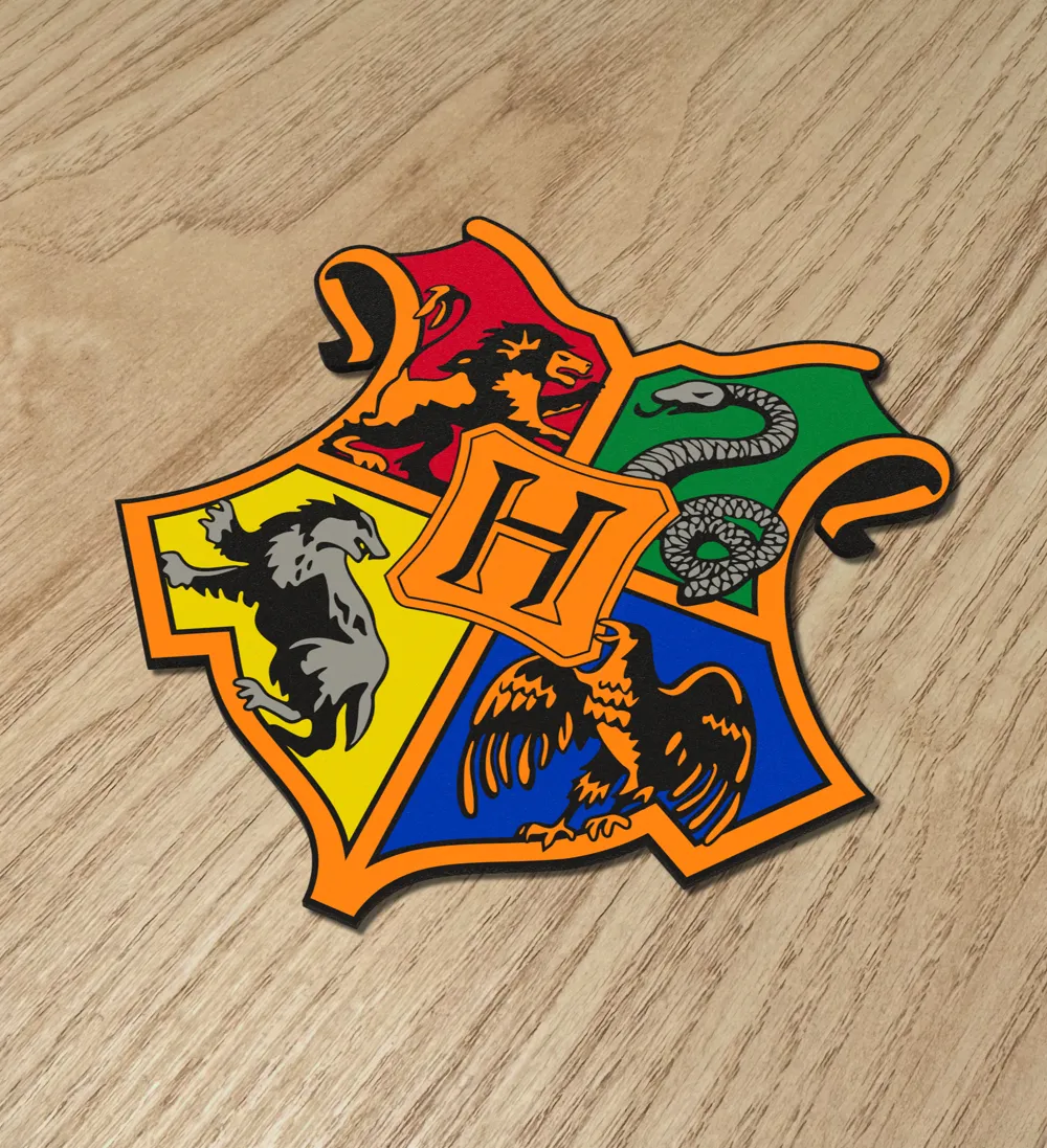 Spezielles Design Harry Potter Hogwarts Siegelfigur, dekoratives Ornament, Sammlergeschenk