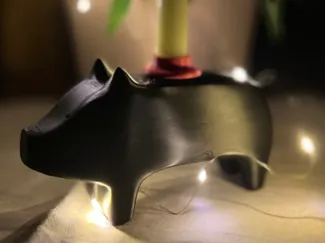 Candle Pig - Kerzenhalter - Geburtstag Deko