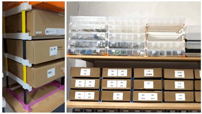 Stackable filament box shelf for Bambu Lab