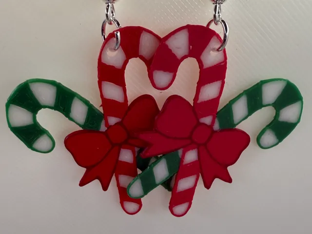 Candy Cane Cluster Earrings