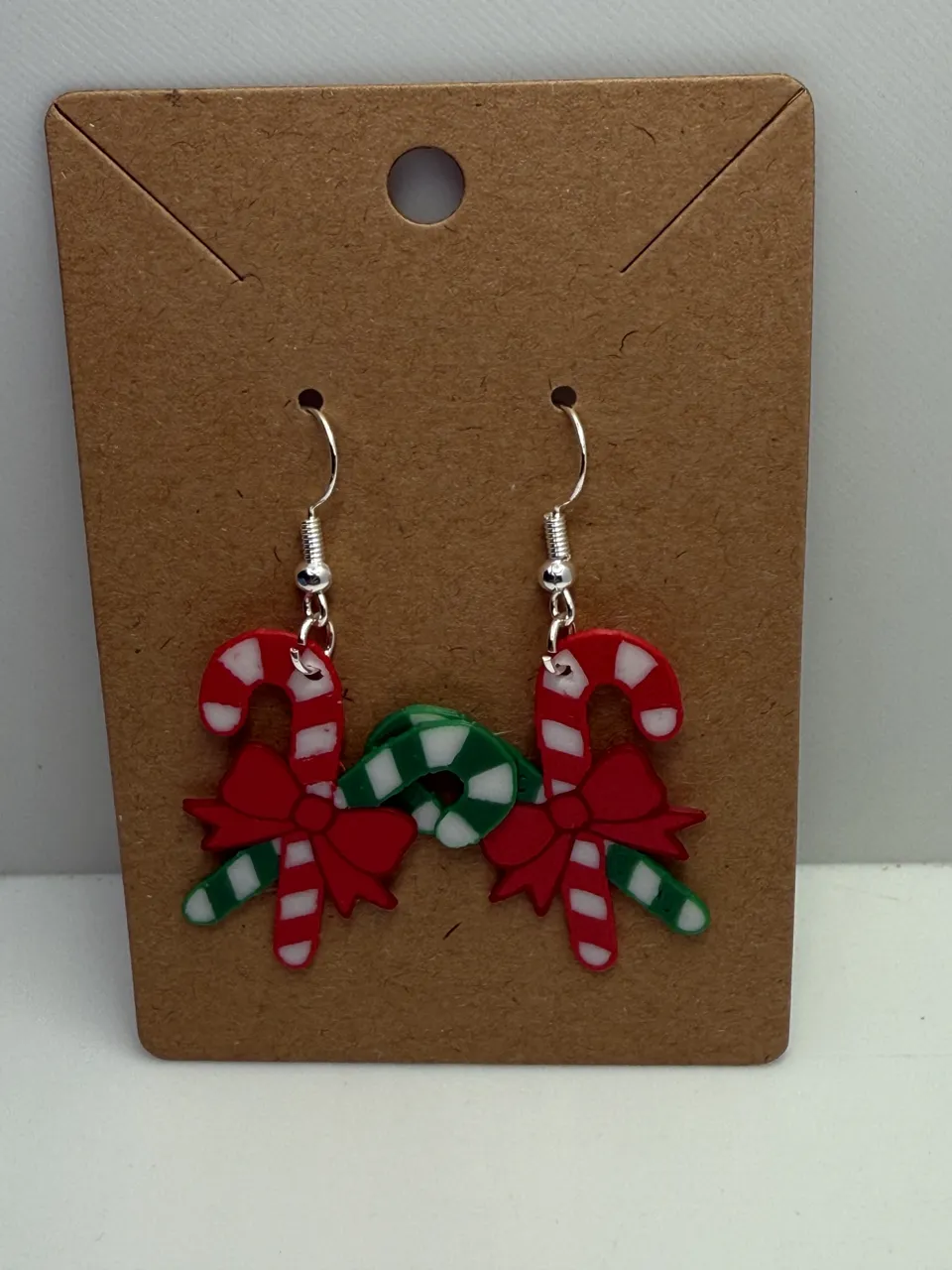 Candy Cane Cluster Earrings view 2