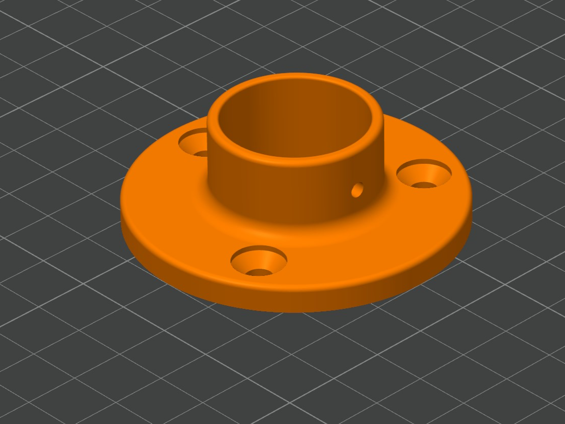 rod holder bracket  Ø 25