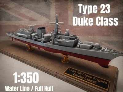 Royal Navy Type 23 Class Frigate 1:350