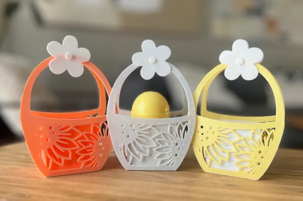 Panier de Pâques tournesol
