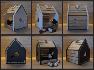 Klötzchen | Vogelhaus V1