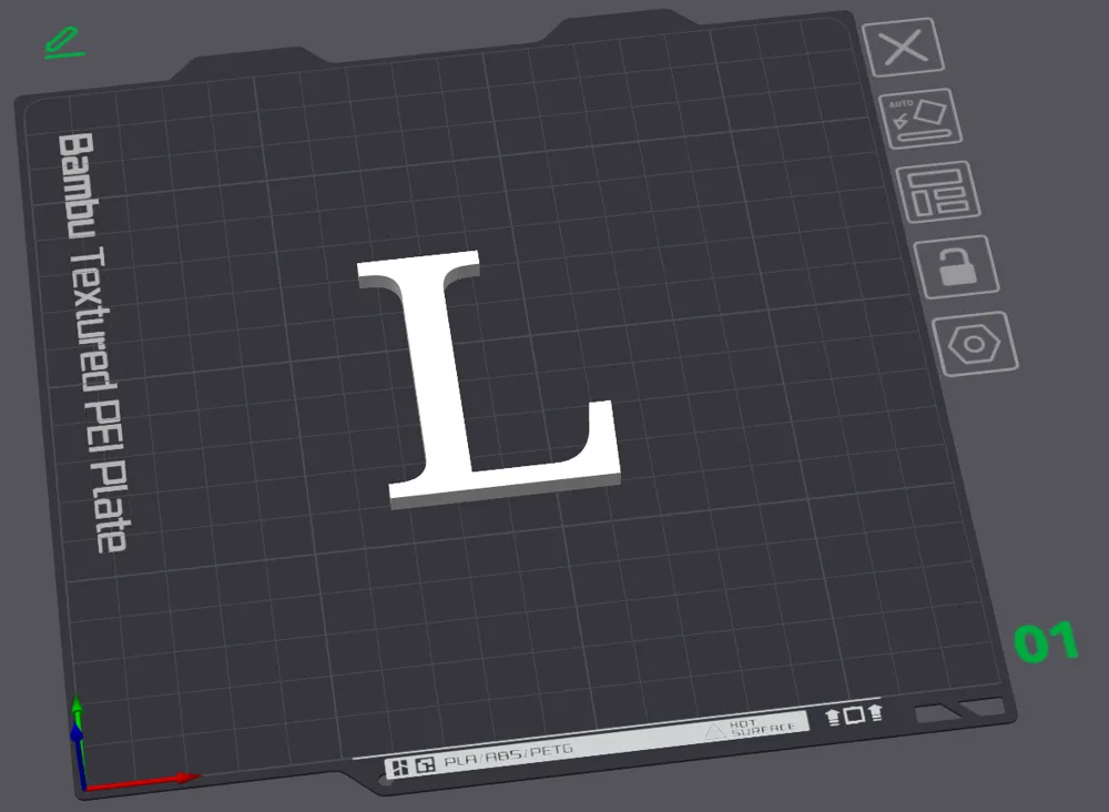 Alphabet Letter L (3 sizes-Small, Medium & Large) by eric272 - MakerWorld