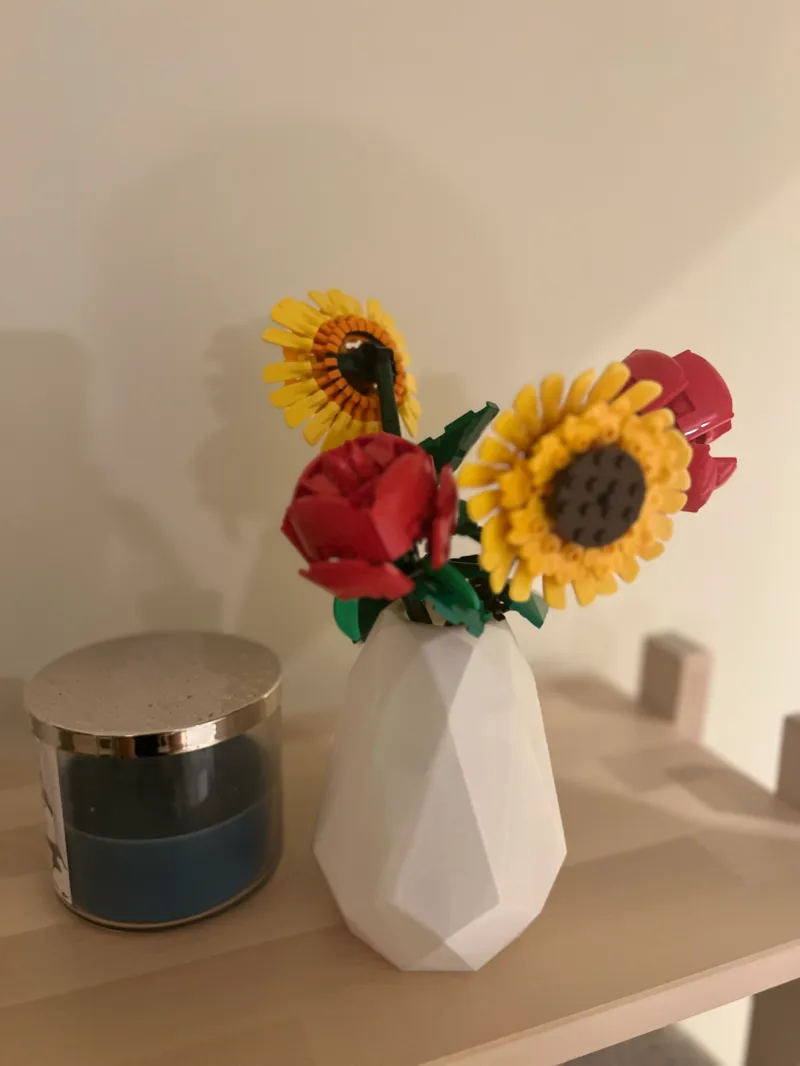 Low Poly Vase for Lego Artificial Plants
