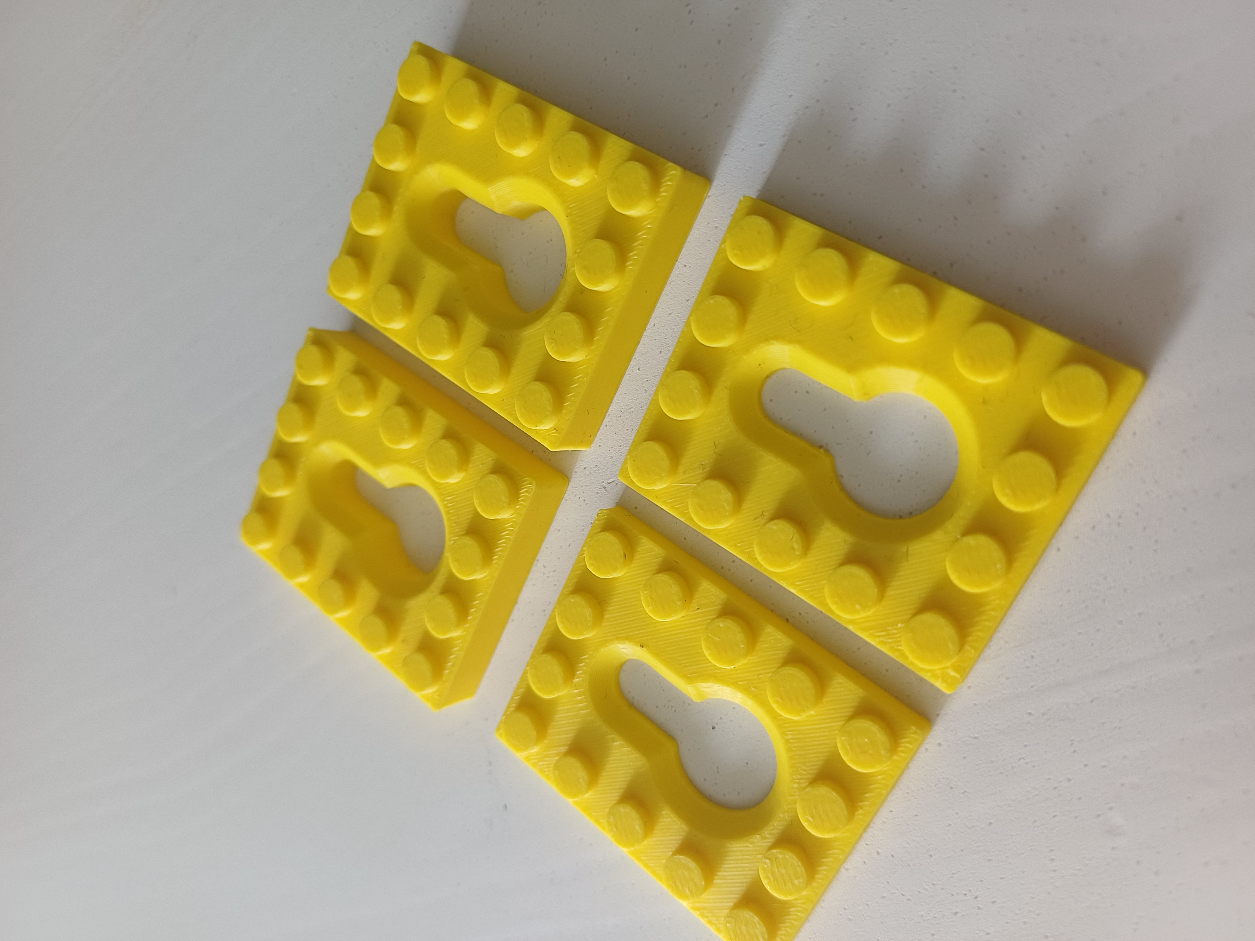 Miniatura 1 do modelo 3D Brick Compatible Wall Mount Hanger Display Storage