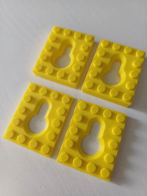 Brick Compatible Wall Mount Hanger Display Storage