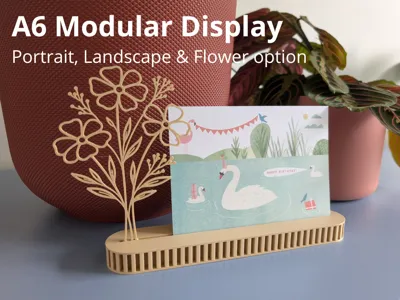 A6 Card Display with optional Botanical Line-Art