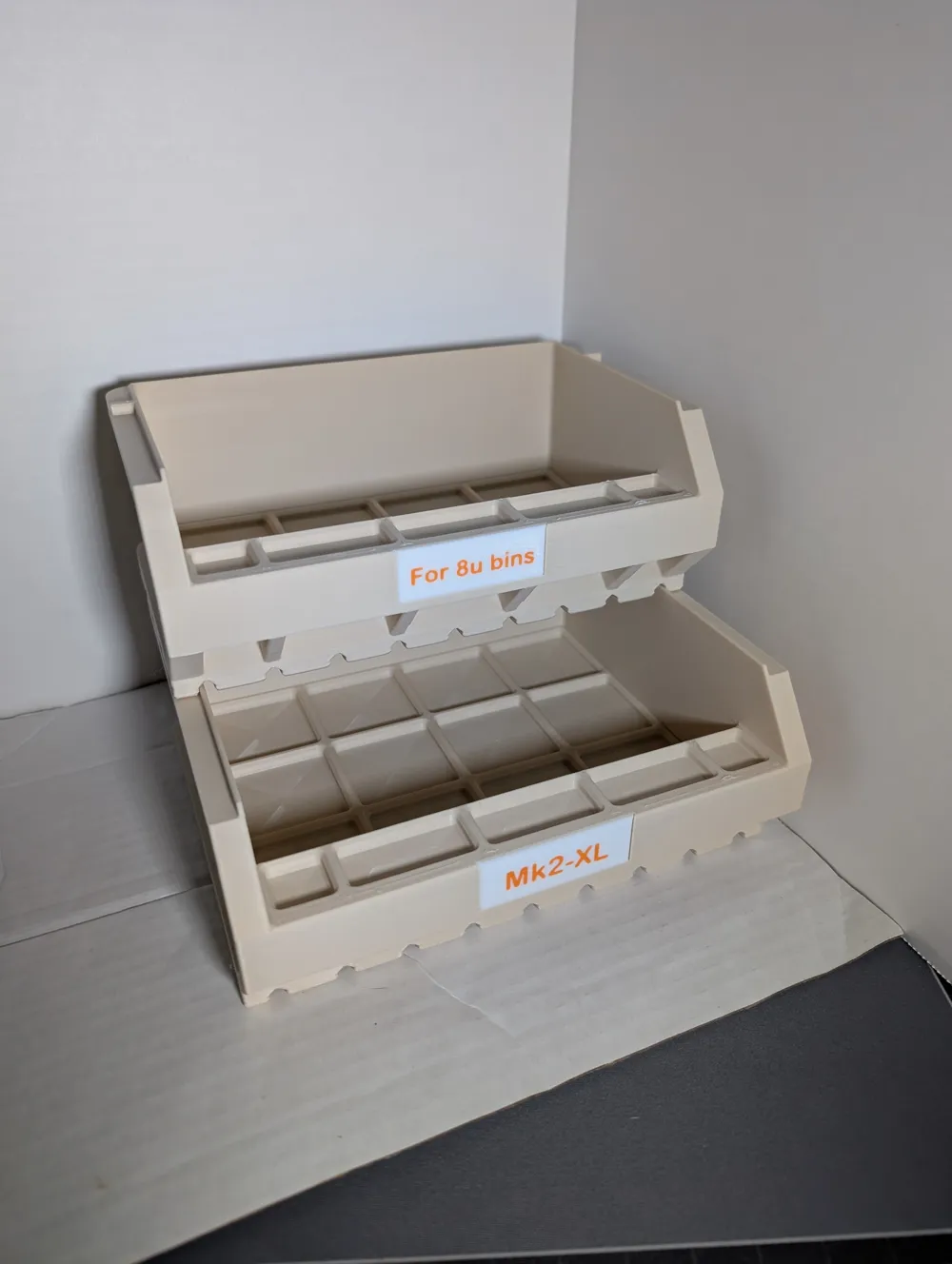 Binfinity Mk2XL (4u wide) for 8u Gridfinity bins - Free 3D Print Model ...