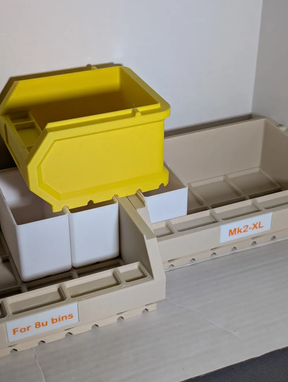 Binfinity Mk2XL (4u wide) for 8u Gridfinity bins - Free 3D Print Model ...