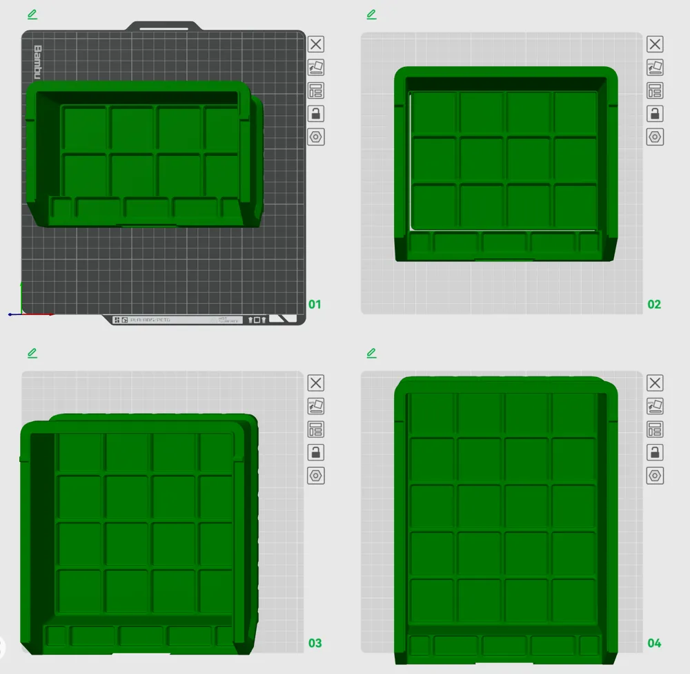 Binfinity Mk2XL (4u wide) for 8u Gridfinity bins - Free 3D Print Model ...