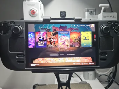 Handheld Console Belly Support + Power Bank holder