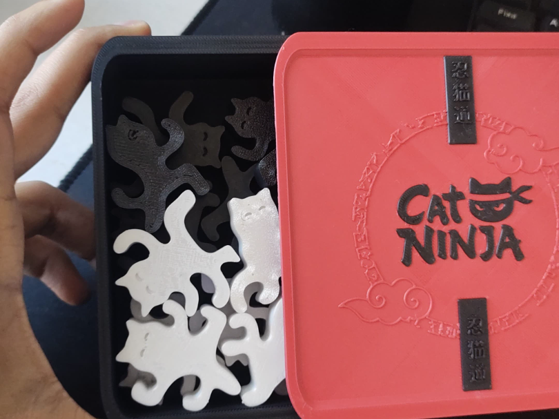 Caixa | Jogo equilíbrio Empilhando Gatos Ninja