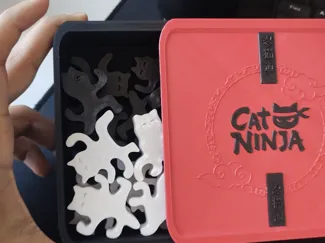 Caixa | Jogo equilíbrio Empilhando Gatos Ninja