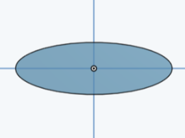 2D Ellipse slim 2D Basic Shape (Printable STL)