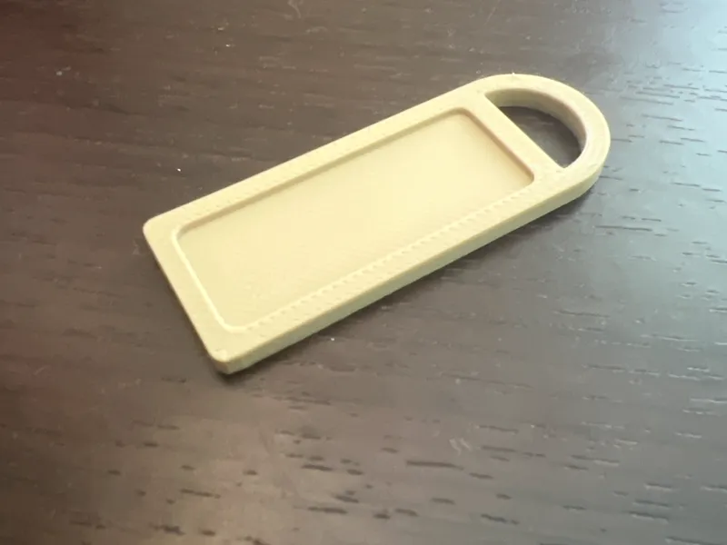 Sticker keychain tag