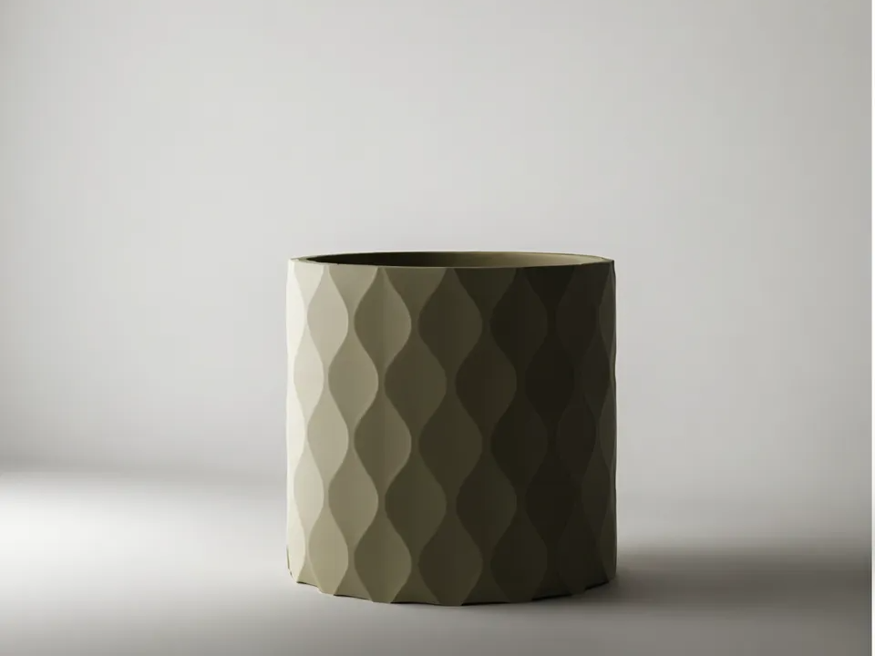 Parallel Wave Vase / Planter