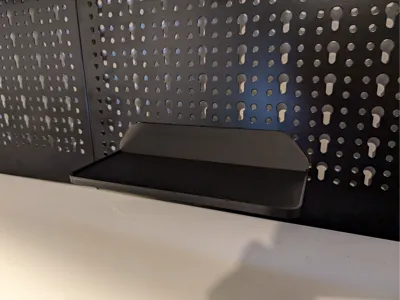 Keyhole Pegboard shelf