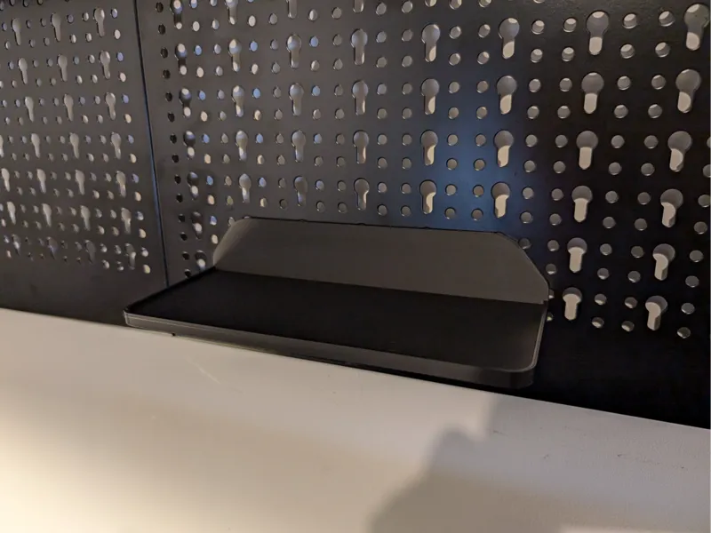 Keyhole Pegboard shelf