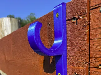 Pool Pole/Accessory Hook for Wooden Fence