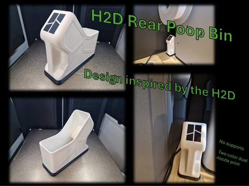 H2 Series Rear Poop Bin