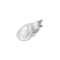 Chat endormi façon bois — photo 3