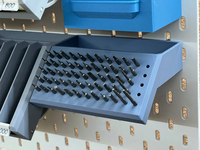 Microbit / 4mm Bit Halter für Ikea Skadis