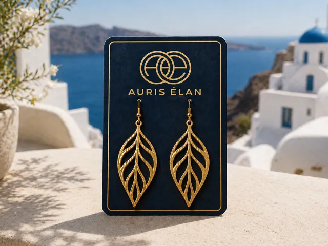 Golden Leaf Elegance Earrings