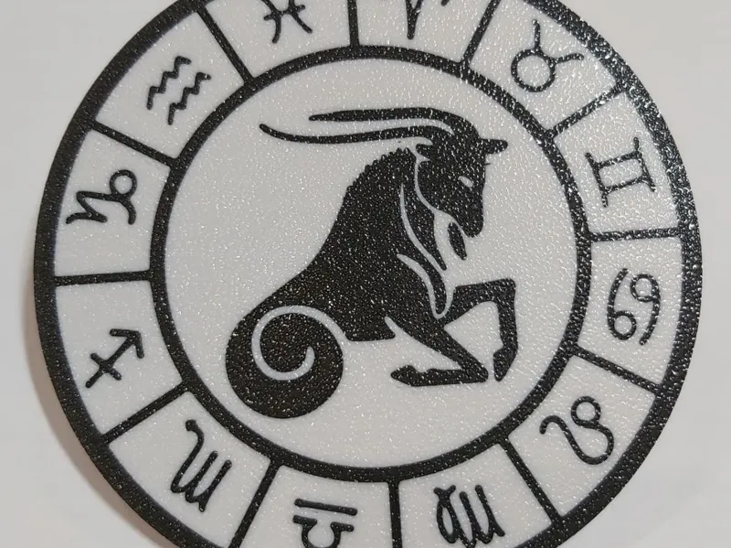 Horoscope Capricorn, coaster