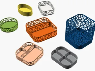 Modern Tray and Basket Factory - Parametric Trays