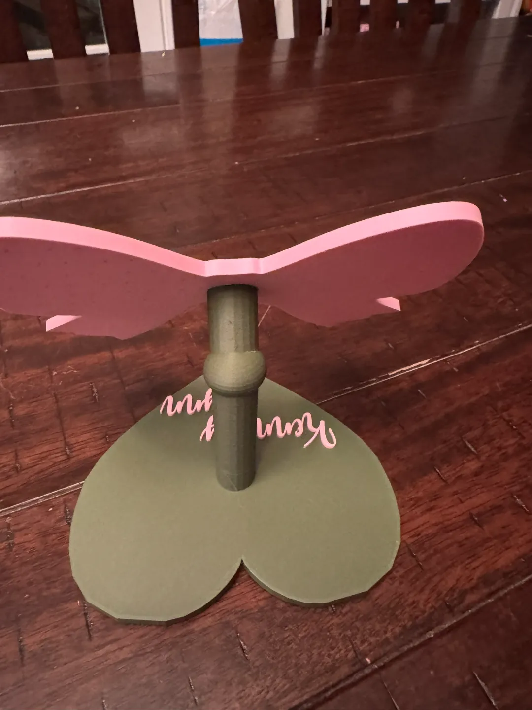 Heart Bow Earring Stand view 3