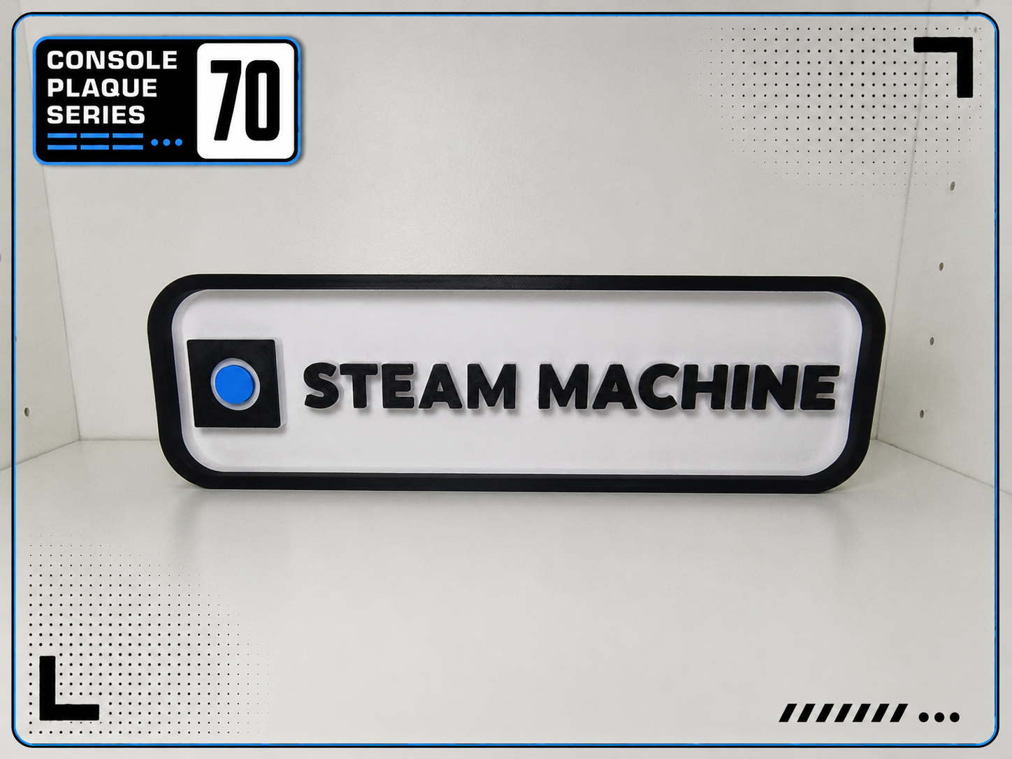 Console Logo Plaque - Steam Machine