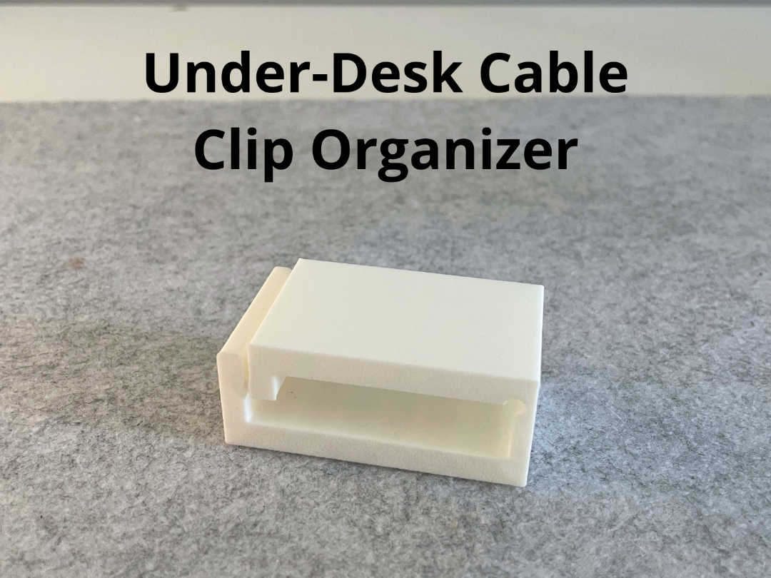 Snap-On Under-Desk Cable Clip