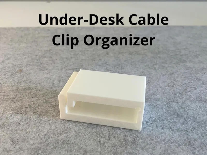 Snap-On Under-Desk Cable Clip