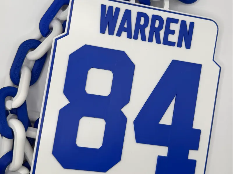 TYLER WARREN INDIANAPOLIS COLTS HYPE CHAIN