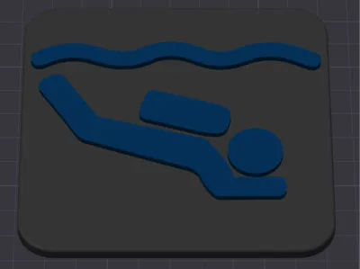 Diver Decorative Plaque (multicolored)