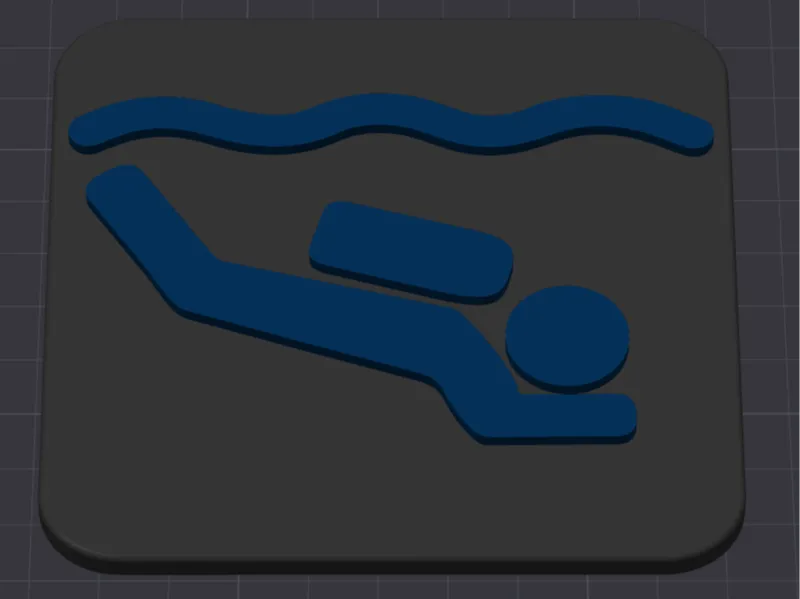Diver Decorative Plaque (multicolored)