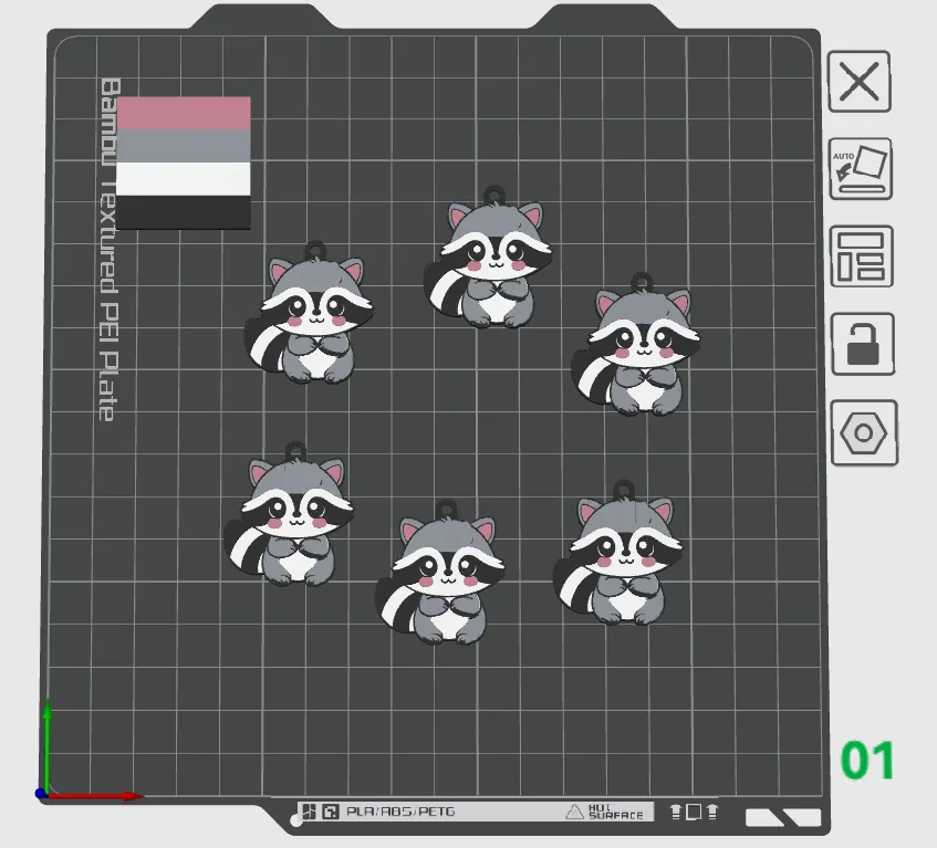 Raccoon Earrings view 3