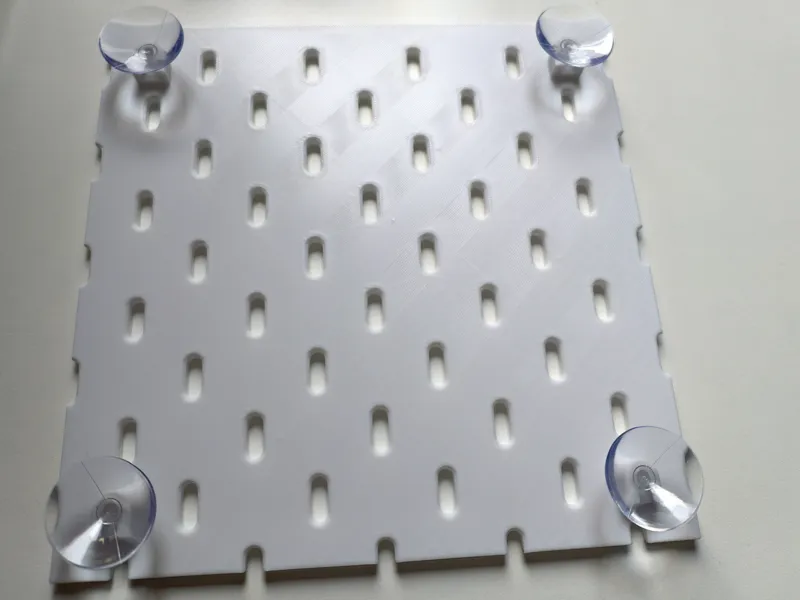 Suction Cap Mount Pegboard (SKADIS Compatible)