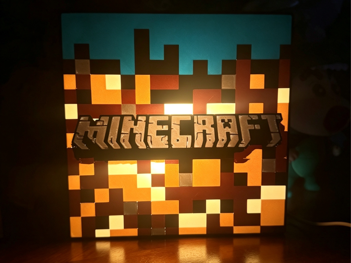 我的世界 MINECRAFT 草方块 装饰灯 