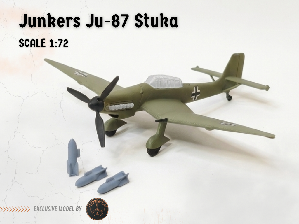 Junkers Ju 87 Stuka - Dive Bomber (1/72 Scale)