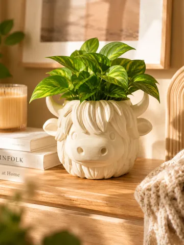 Maceta decorativa: Highland Cow Planter — vista de referencia 2