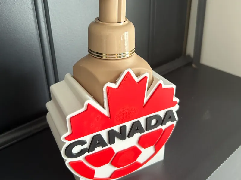 Canada Soccer Soap Dispenser