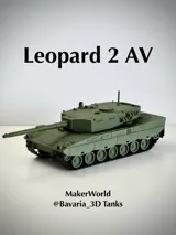 Фигурка Leopard 2 AV — основен боен танк