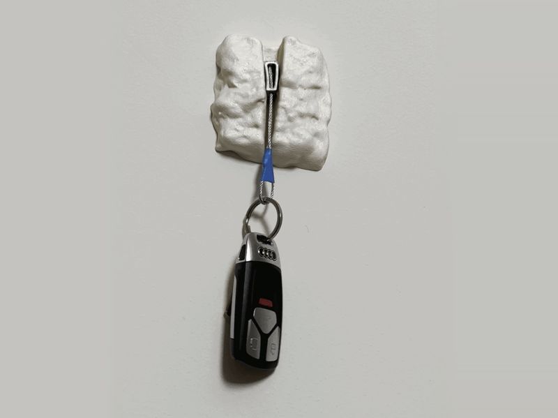 Rock Climbing Key Hanger (rock and nut)