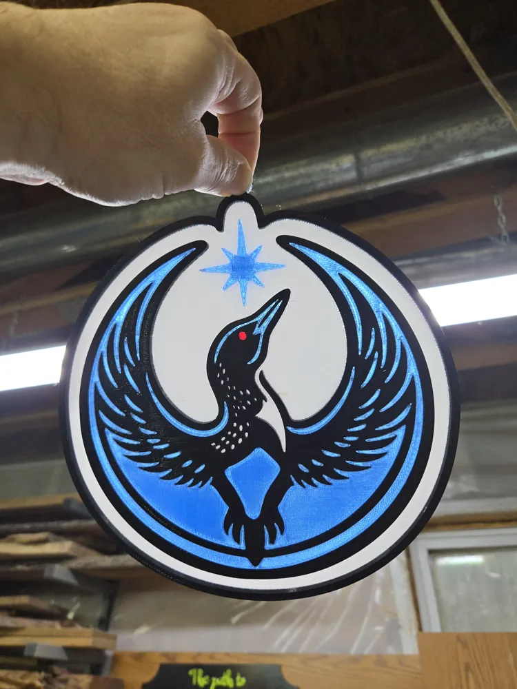 Rebel Loon Pattern Stained glass Rebel Loon - Free 3D Print Model - MakerWorld