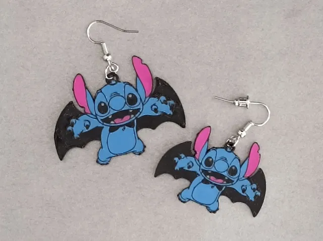 Stitch Vampire Earrings (Halloween)