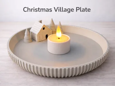 Christmas Village Tray (3h40m, 100g Filament)